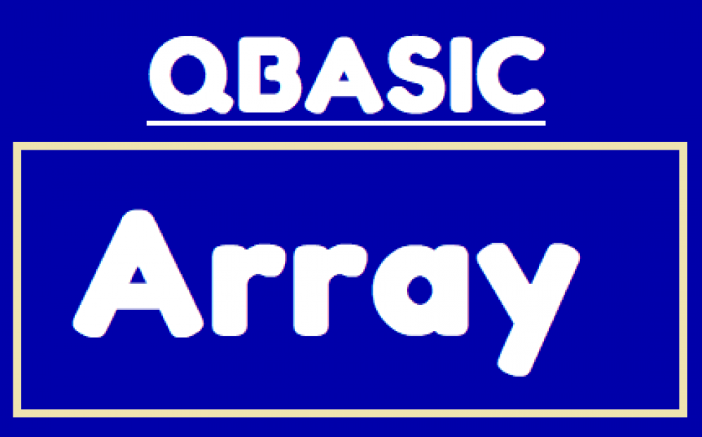 Array in QBASIC