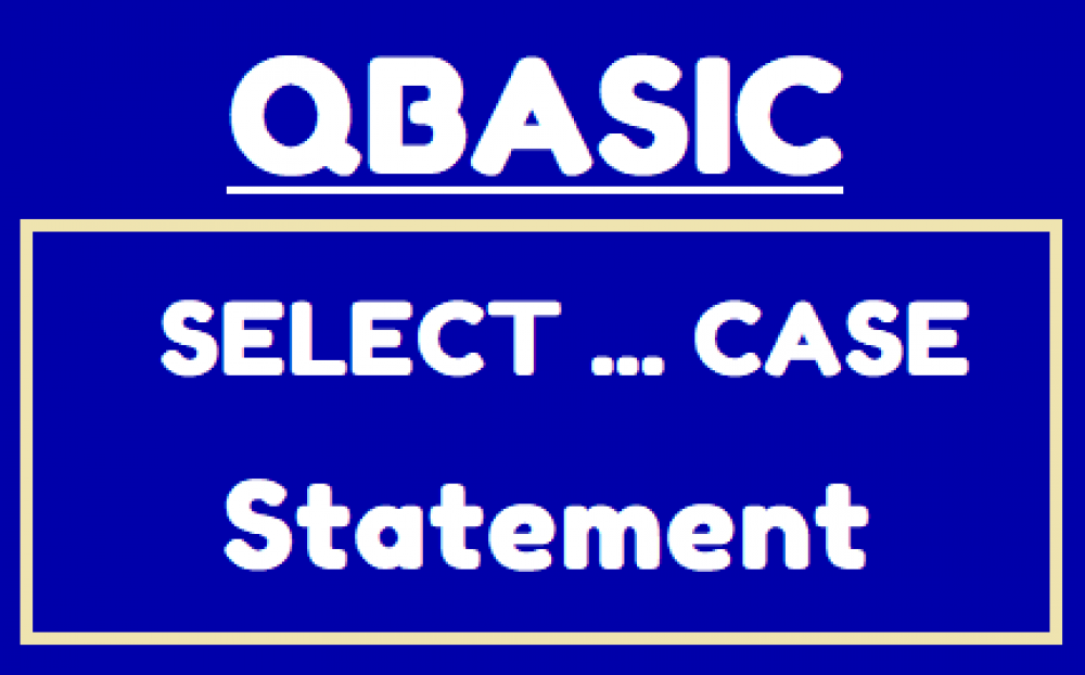 SELECT CASE Statement